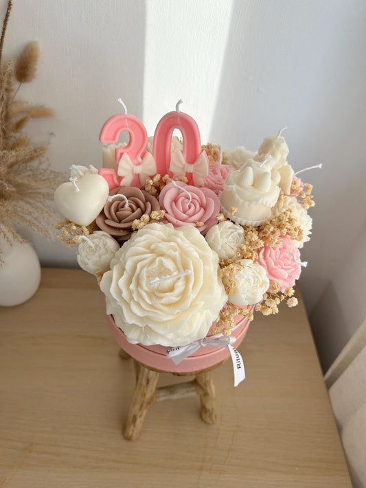 Luxe Assorted Candles Bouquet Gift Box
