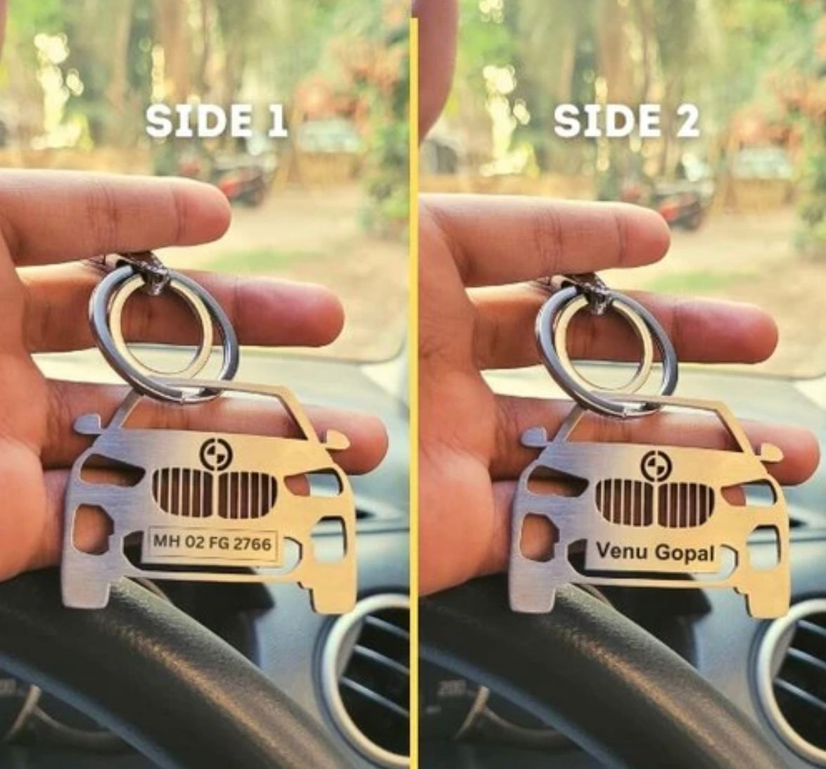 Personalised Car Keychain