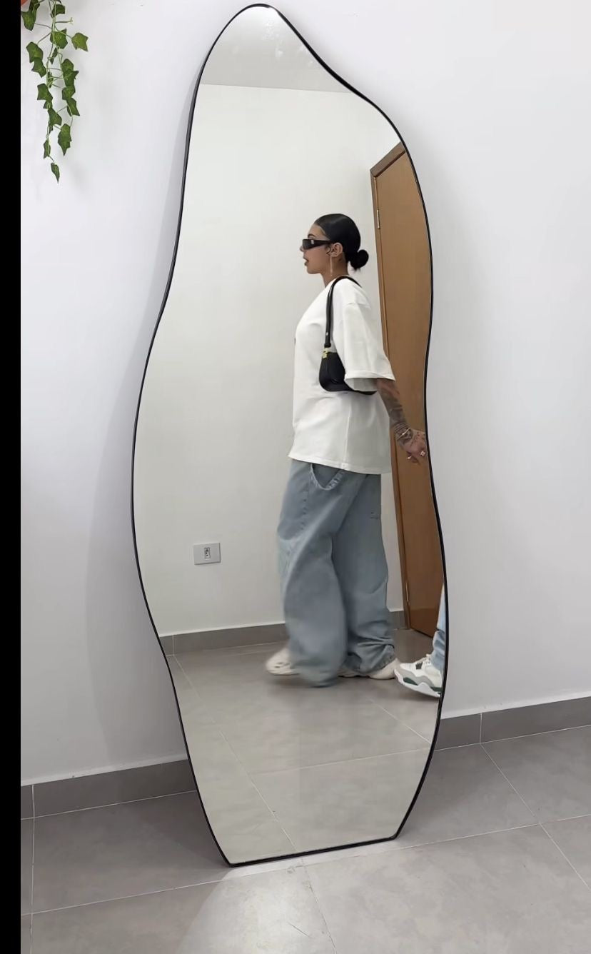 Aesthetic Blob Mirror with Sleek Frame - Only deliverable in Delhi/NCR