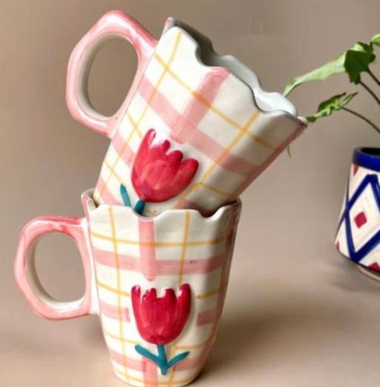 Peppy Tulip Mug - Set of 2