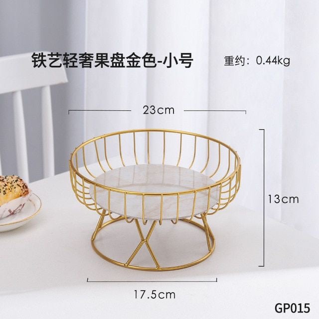 Multipurpose Gold & Ivory Cake Stand