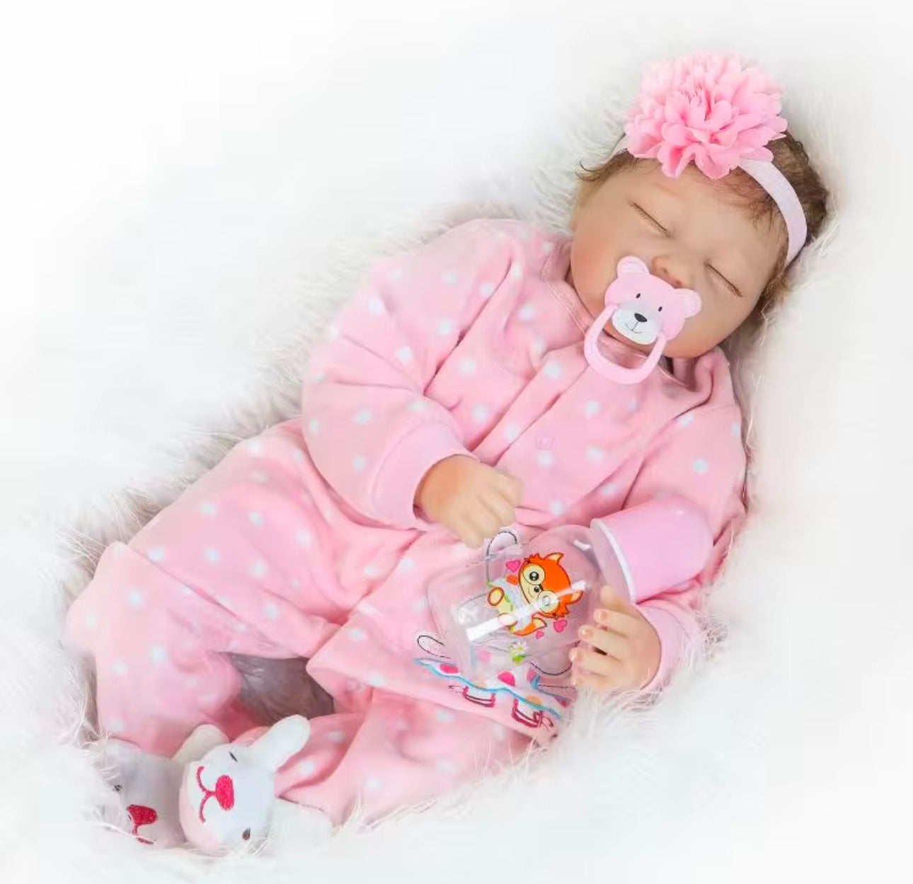 Realistic Newborn Baby Reborn Silicone Doll