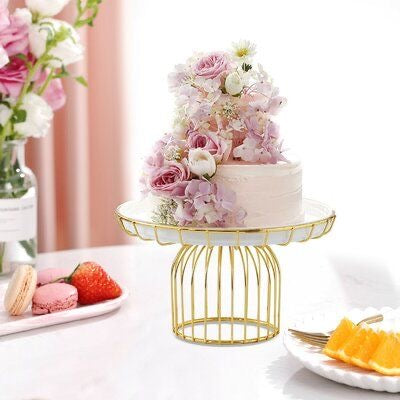 1-Tier Ceramic Plate Dessert / Cake Stand