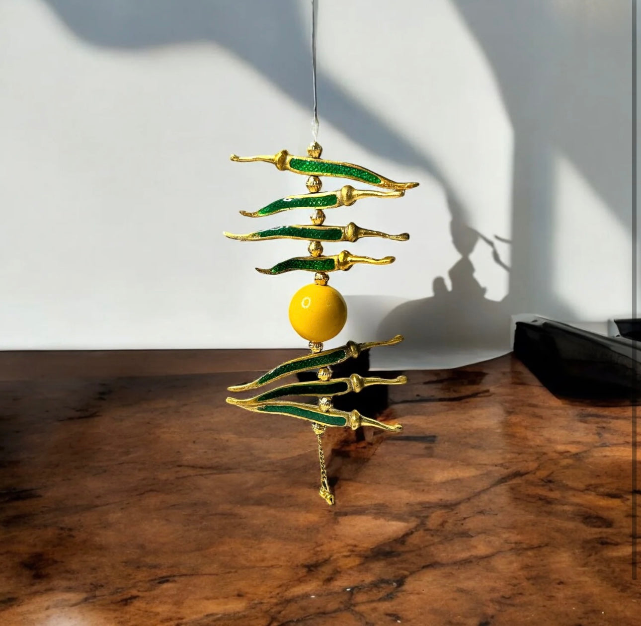 Exclusive Nimbu Mirchi Metal Hanging for Door/Car/Home