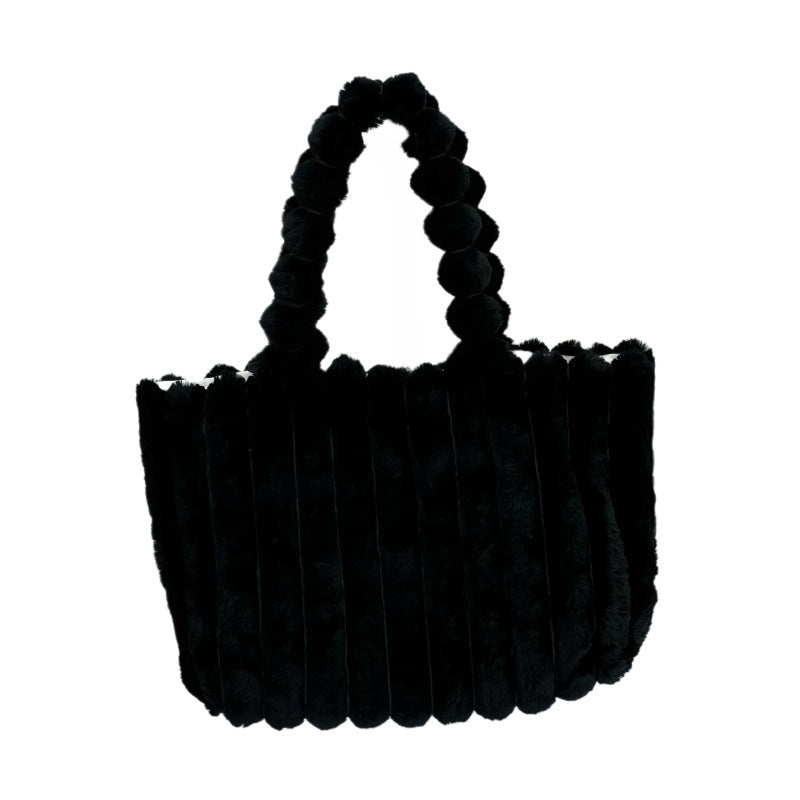 Plush Patterned Fur Bag