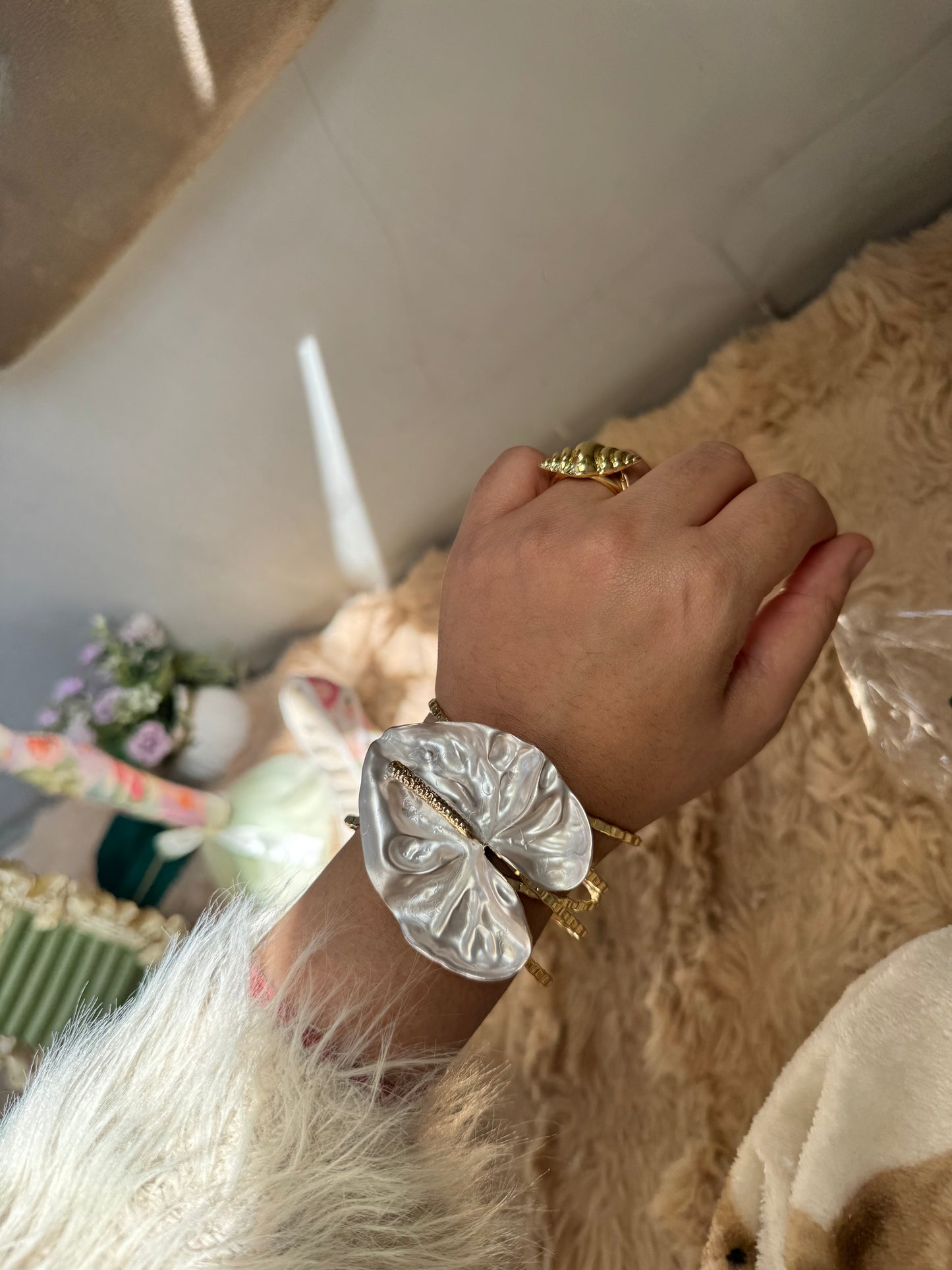 Premium Metal Cuff Statement Adjustable Bracelet