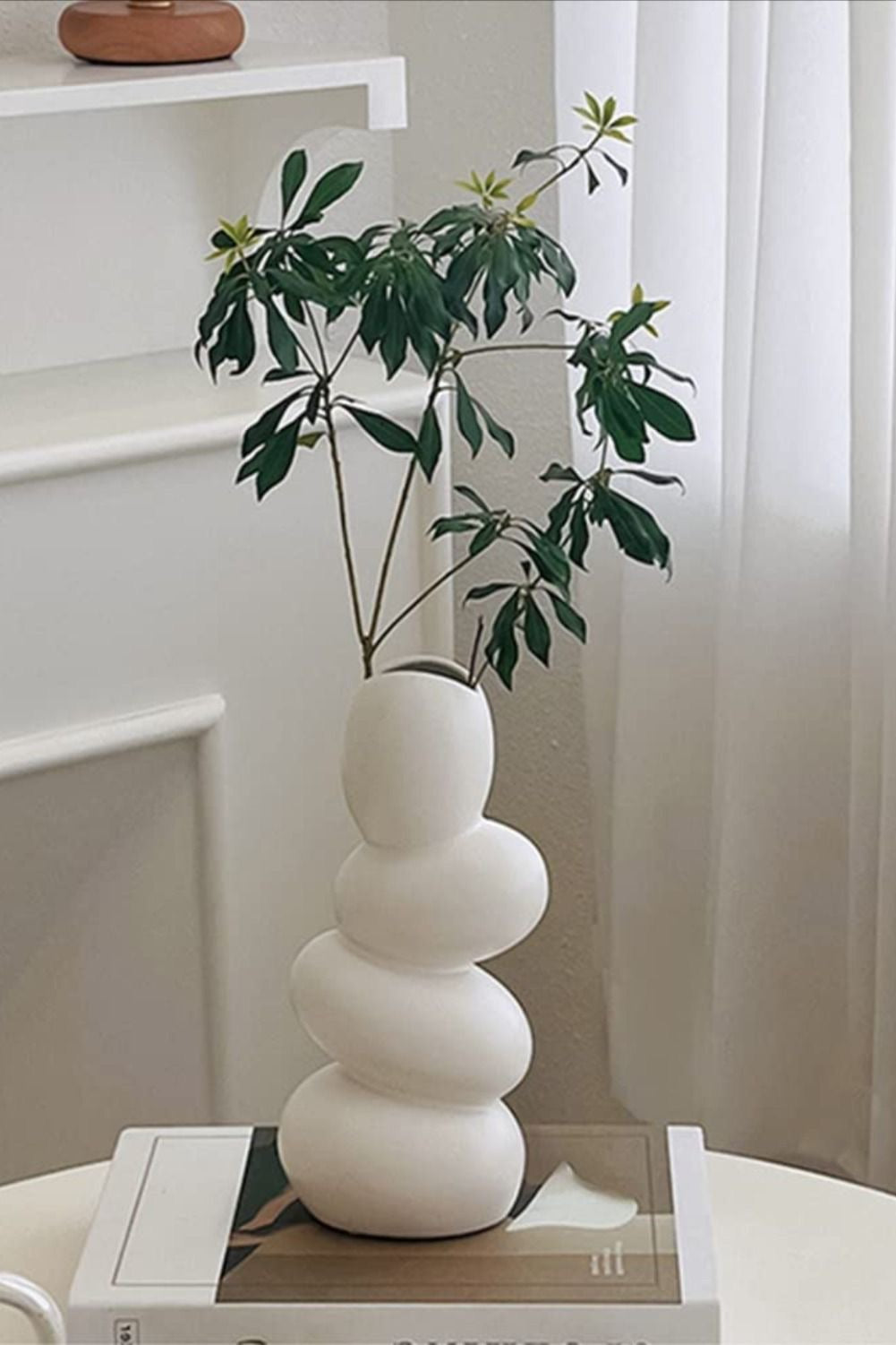 Minimalist Cobblestone Ceramic Vase