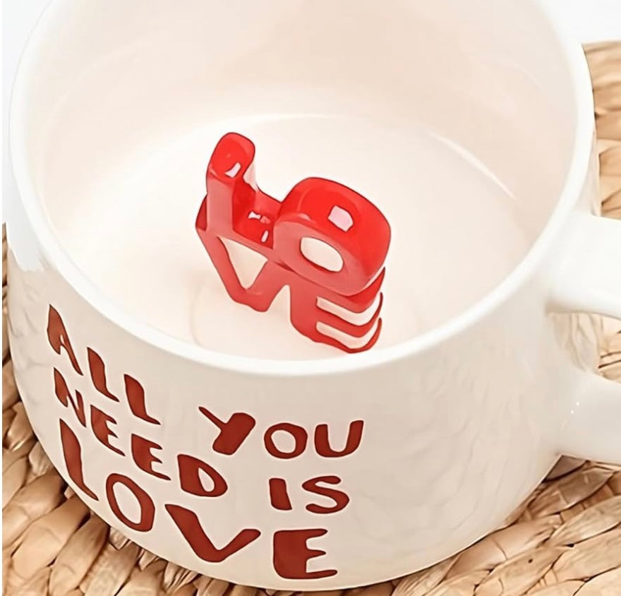 Pinterest Inspired “LOVE” written Inside Mug