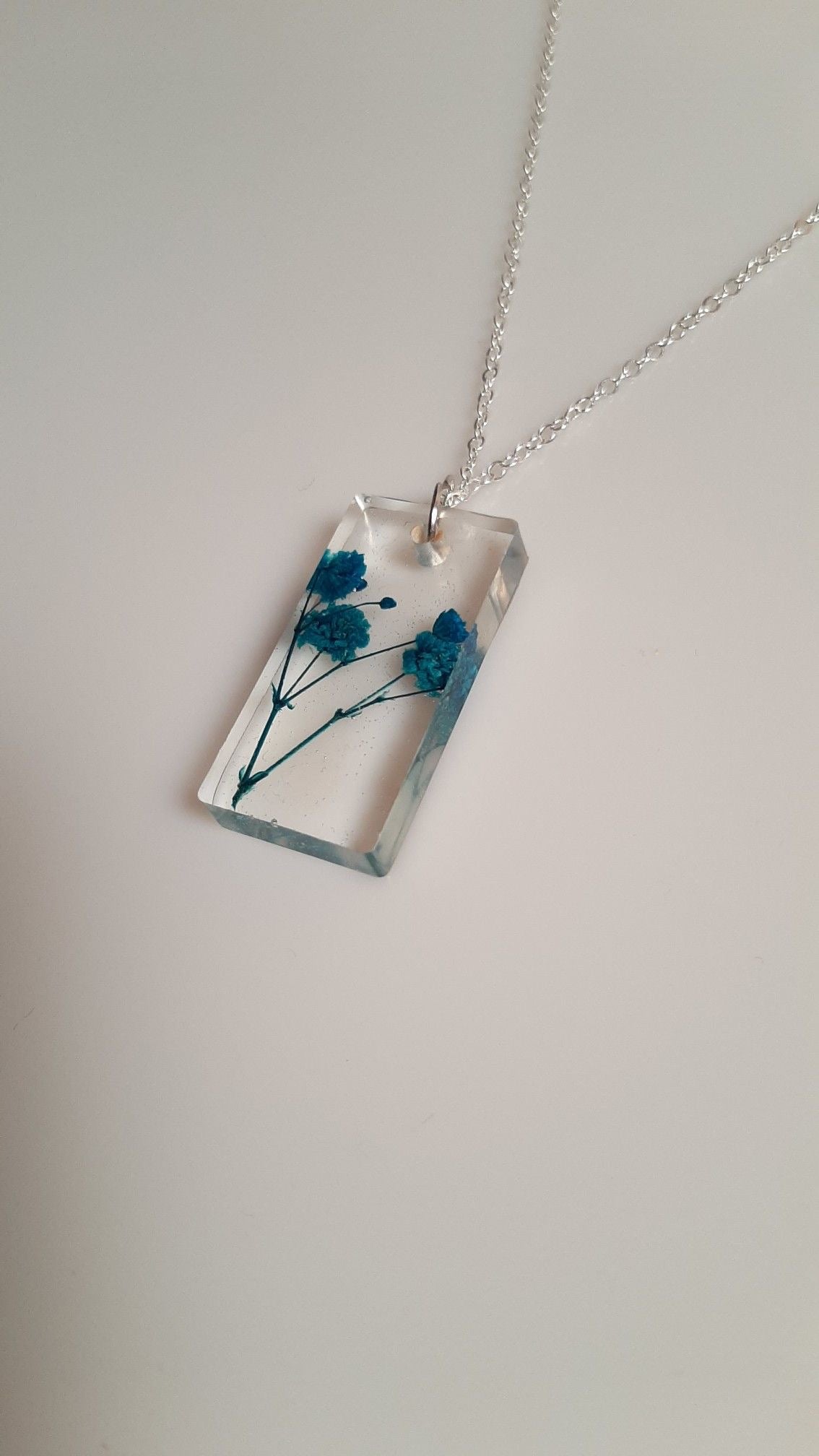 Pendants with Real Pressed Flowers