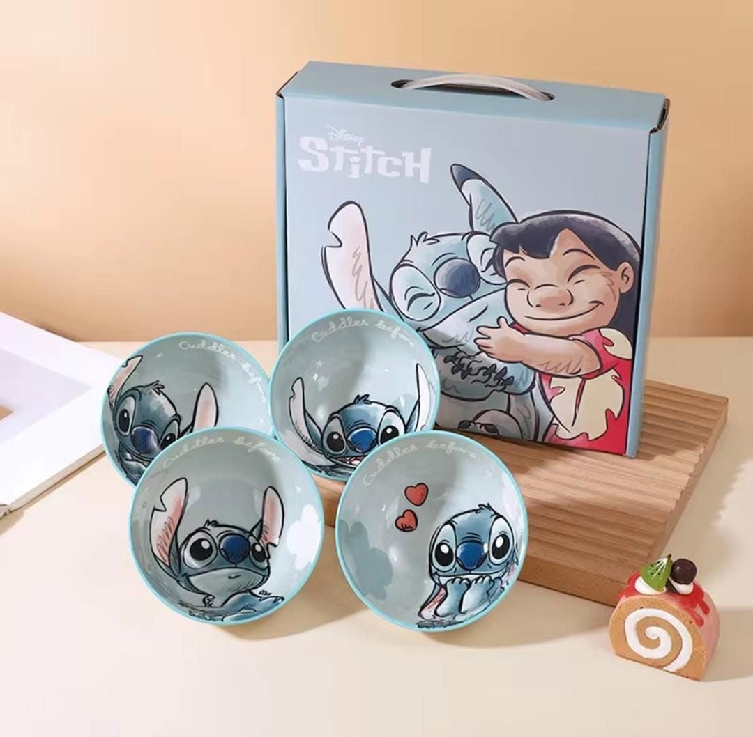 Exclusive Ceramic Stitch Bowl Set of 4 | Bowl Gift Set