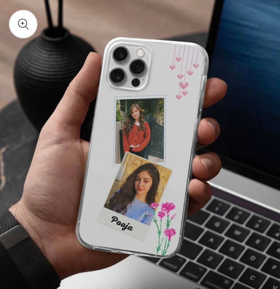 Customised Photo Mobile Cover - Clear