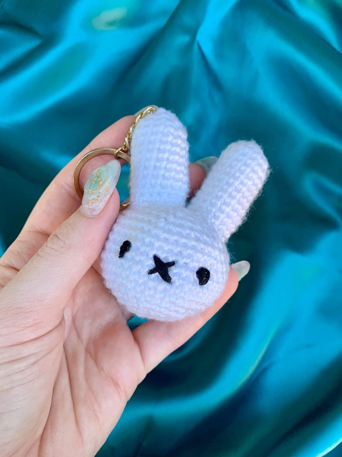 Cute Crochet Rabbit Keychain