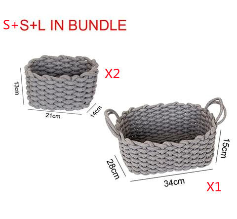 Nordic Hand-Woven Storage Basket