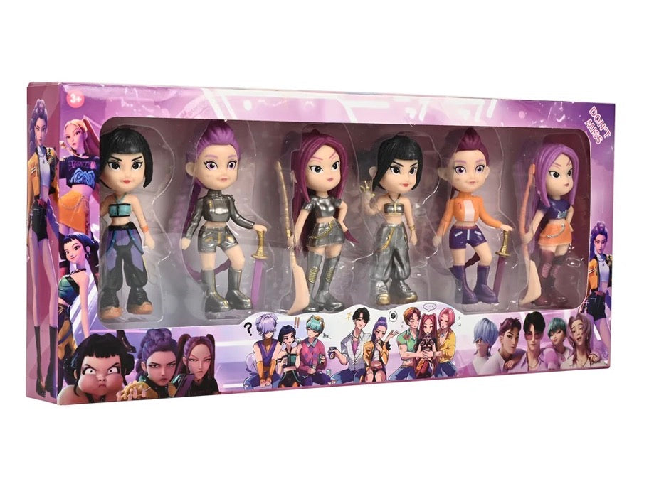 K-Pop Demon Hunters Mini Doll Figurines (Set of 6) | Limited Edition Collectibles