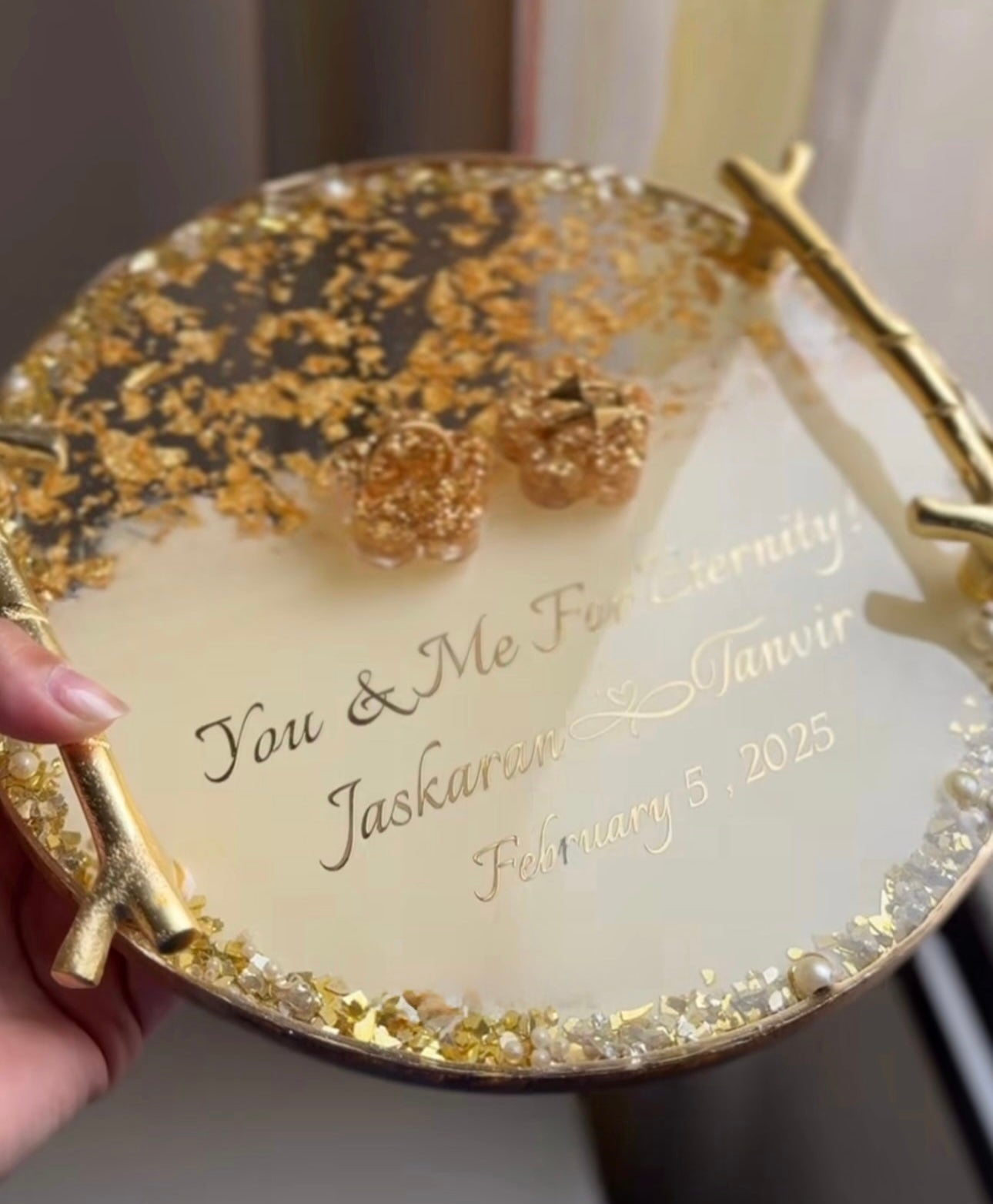 Customised Classic Engagement Ring Tray/Platter