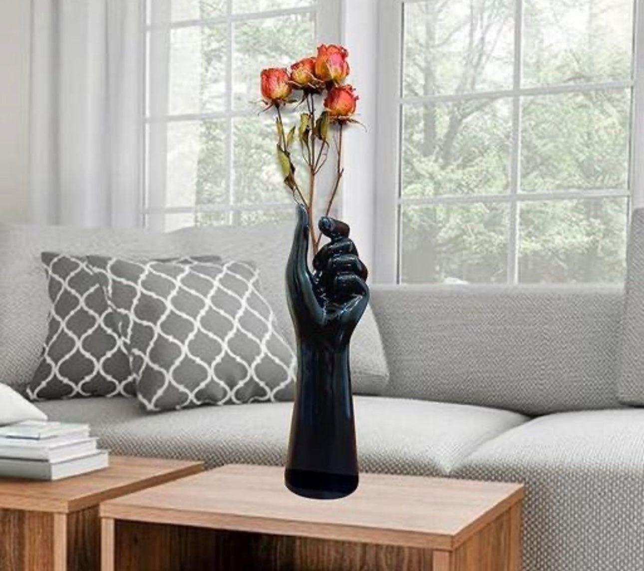 Ceramic Hand Flower Vase