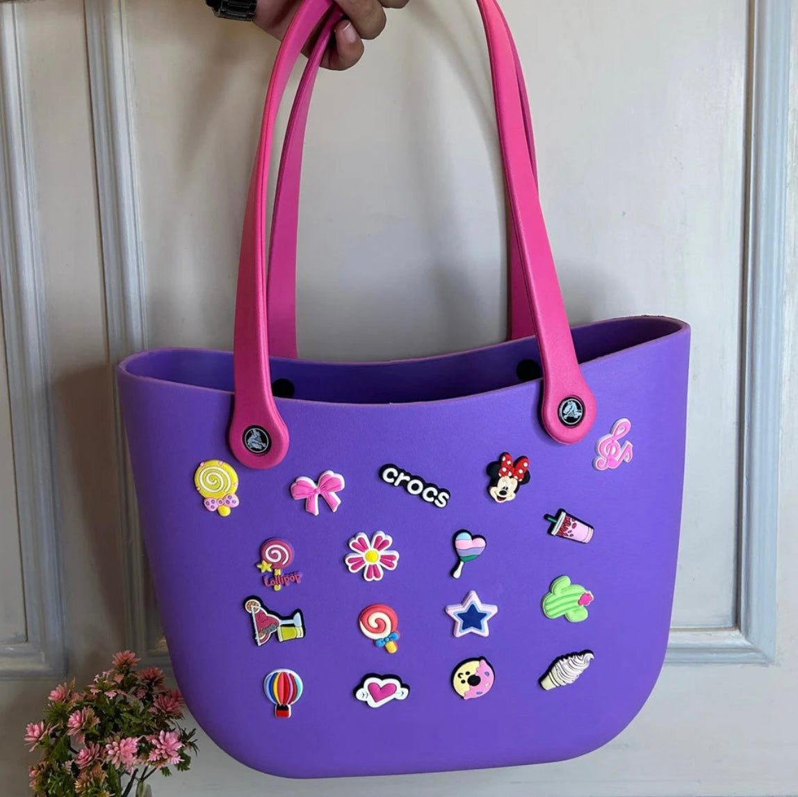 Premium Large Beach Bag / Silicone Crocs Bag