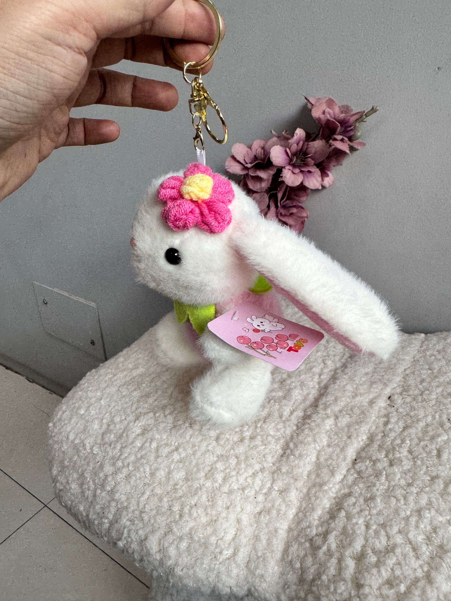 Adorable Rabbit Plushy Keychain/Bag Charm