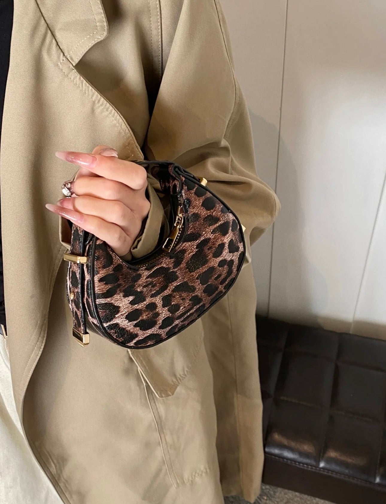 Exclusive Leopard Print Mini Handbag