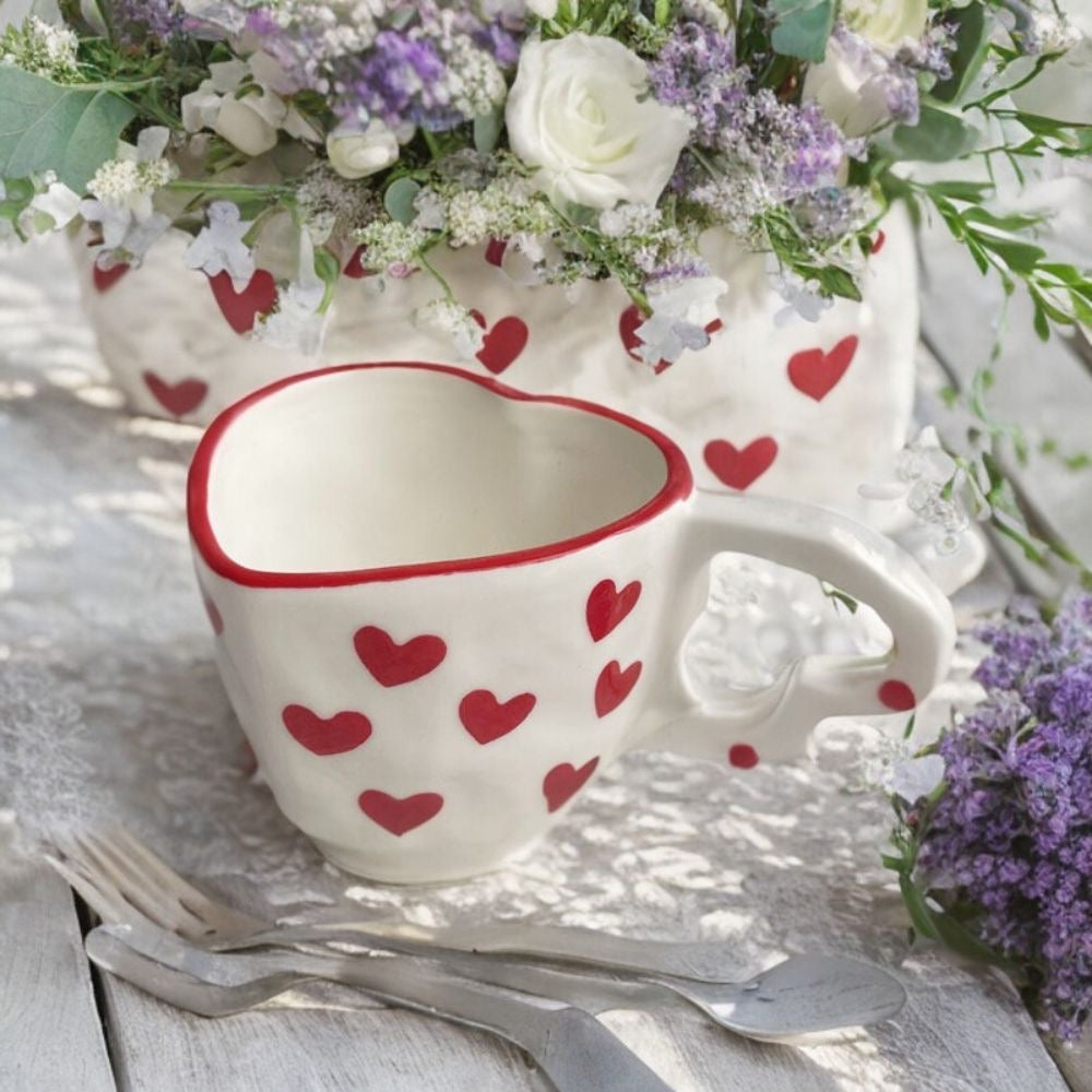 Adorable Heart Shape Cups - Set of 2