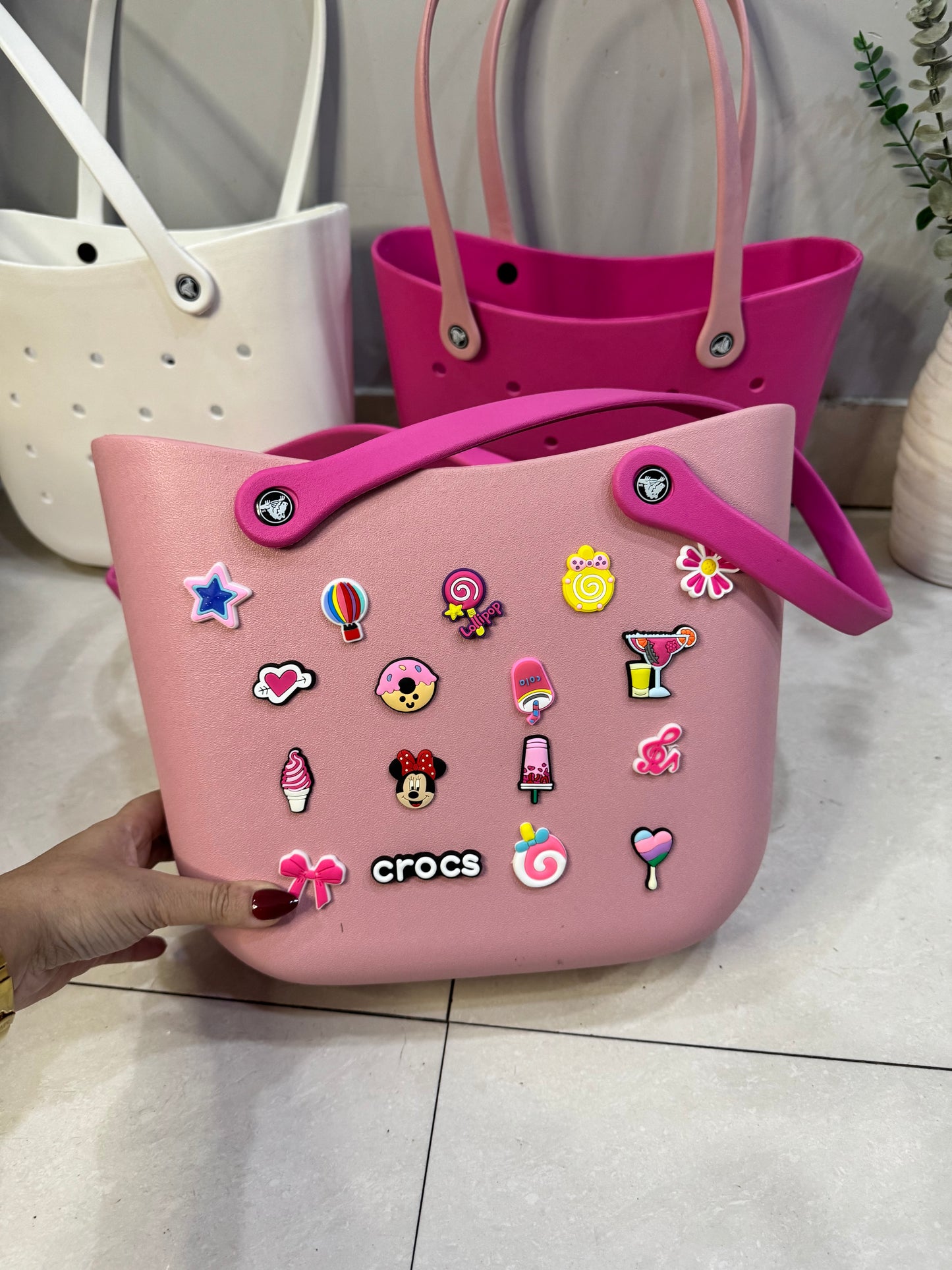 Premium Large Beach Bag / Silicone Crocs Bag