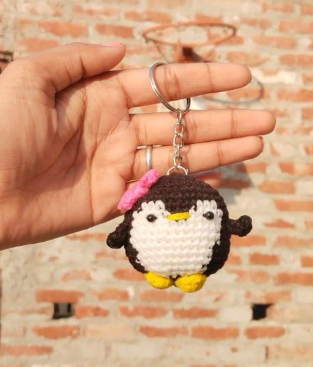 Adorable Penguin Crochet Keychain