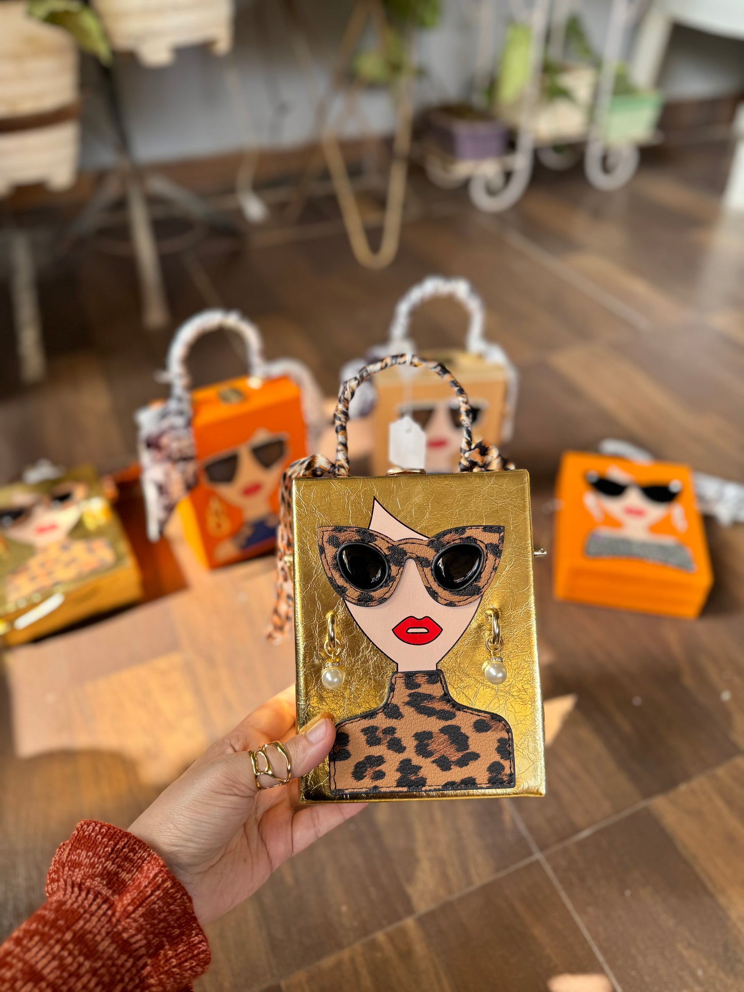 Exclusive Stylish Woman Face Statement Bag