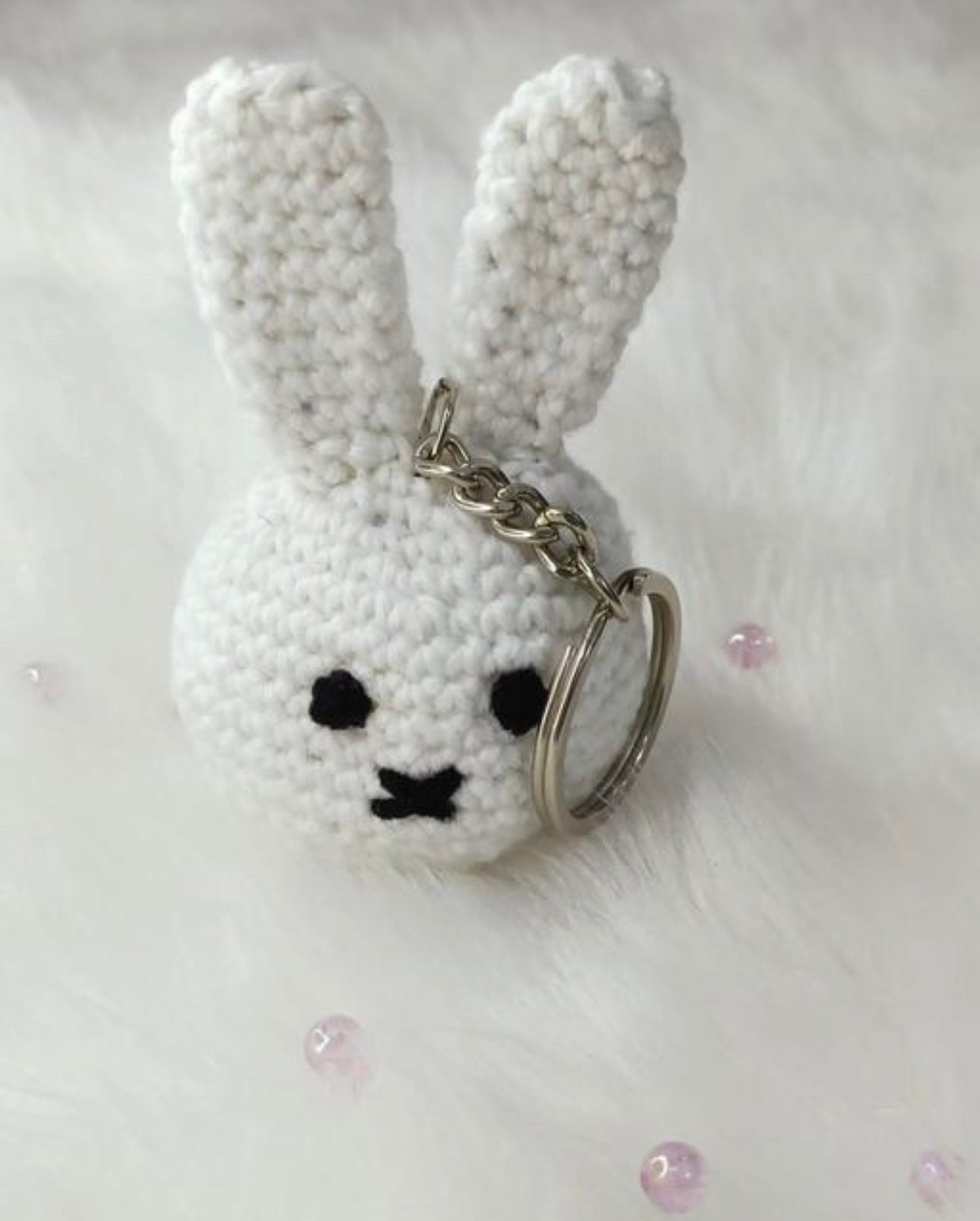 Cute Crochet Rabbit Keychain