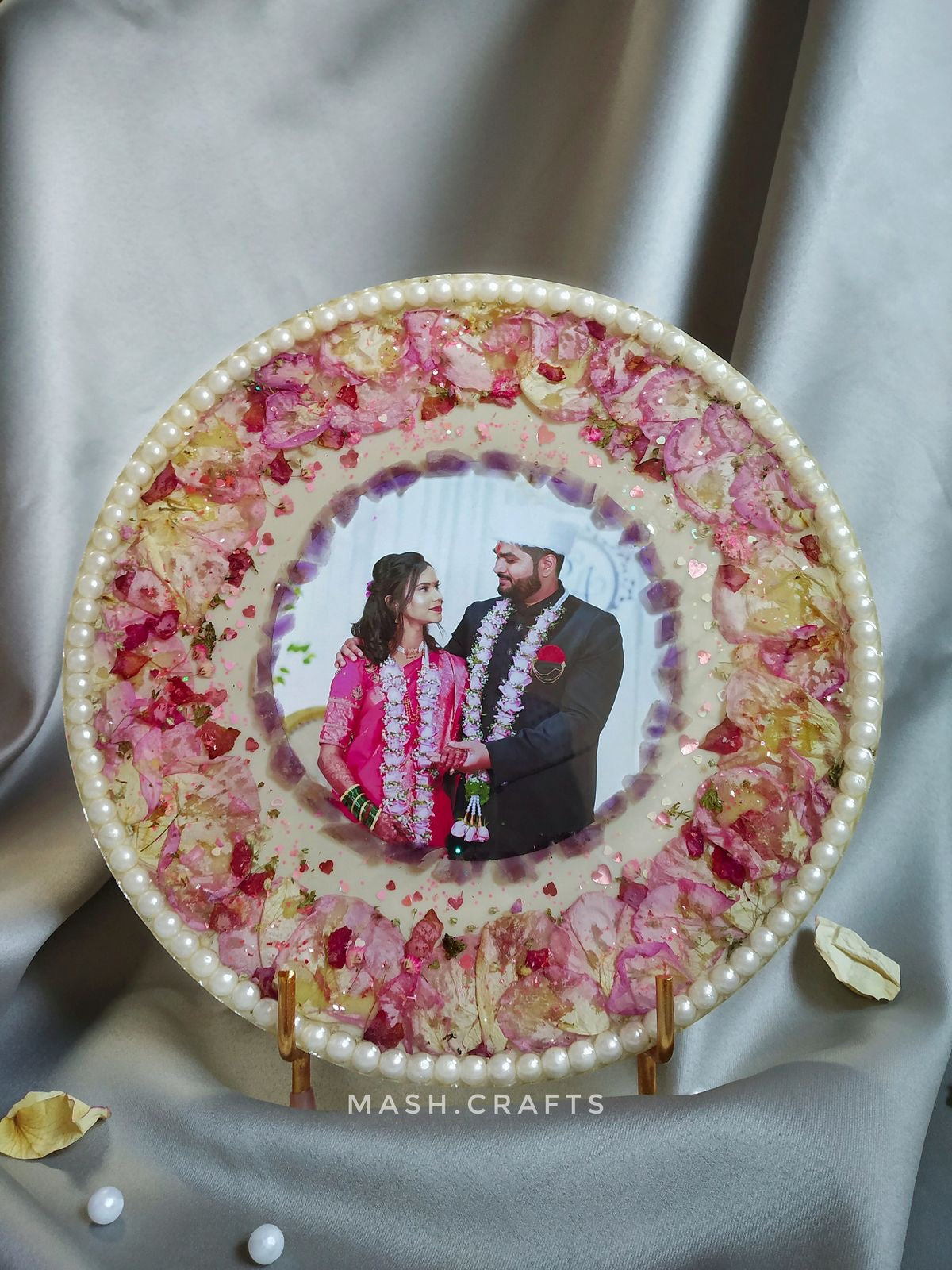 Varmala/Garland Preservation in Customised Photo Frame