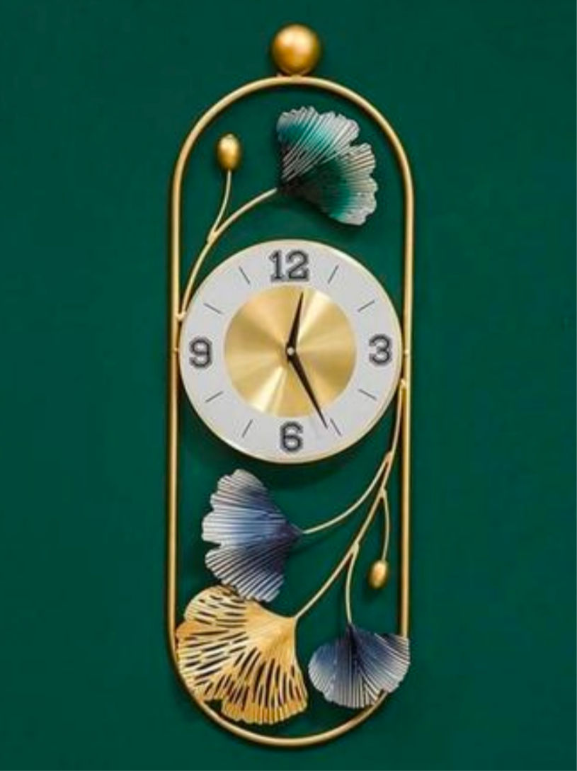 Modern Metal Wall Art Clock