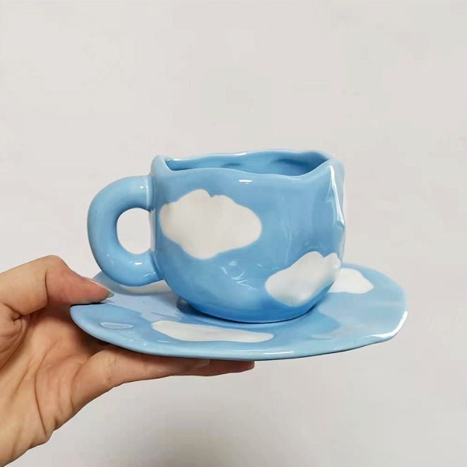 Pinterest Cloud Mug & Saucer Set