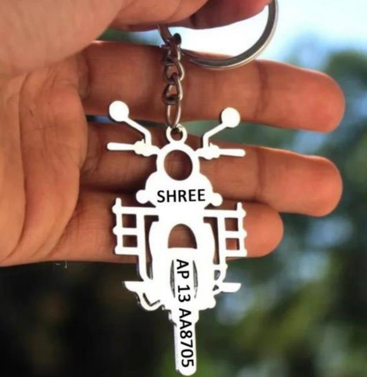 Personalised Royal Enfield Keychain