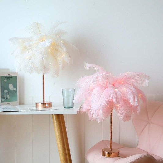 Decorative Feather Table Lamps