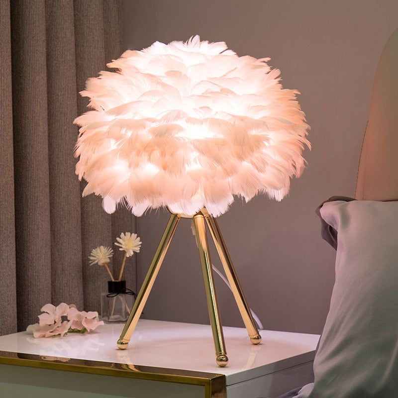 Faux Fur Table Lamp