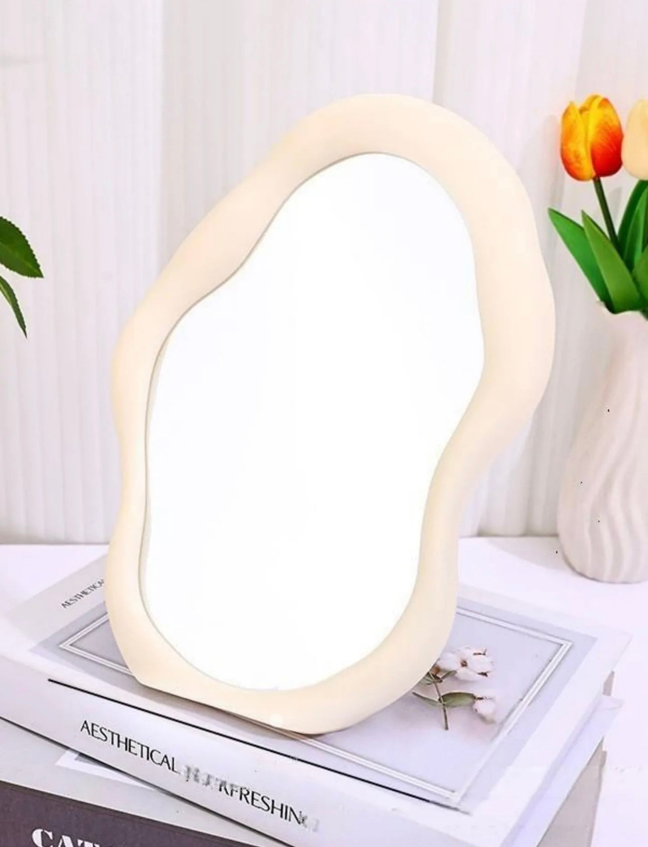 Aesthetic Mini Irregular Blob Table Mirror