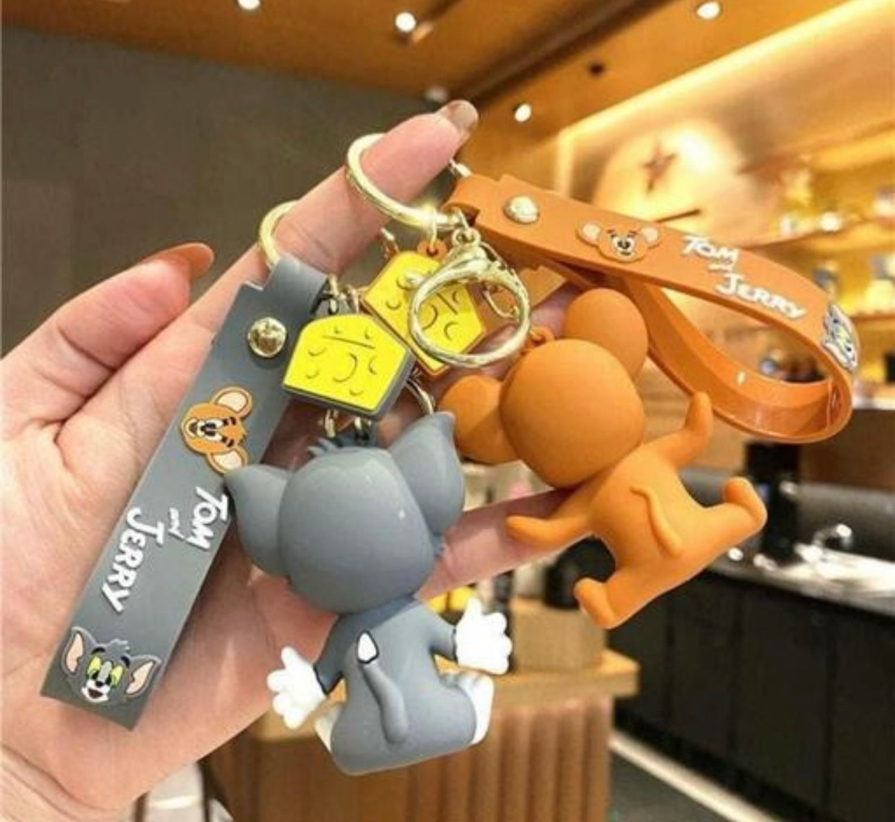 Adorable Tom & Jerry Premium Keychain Combo