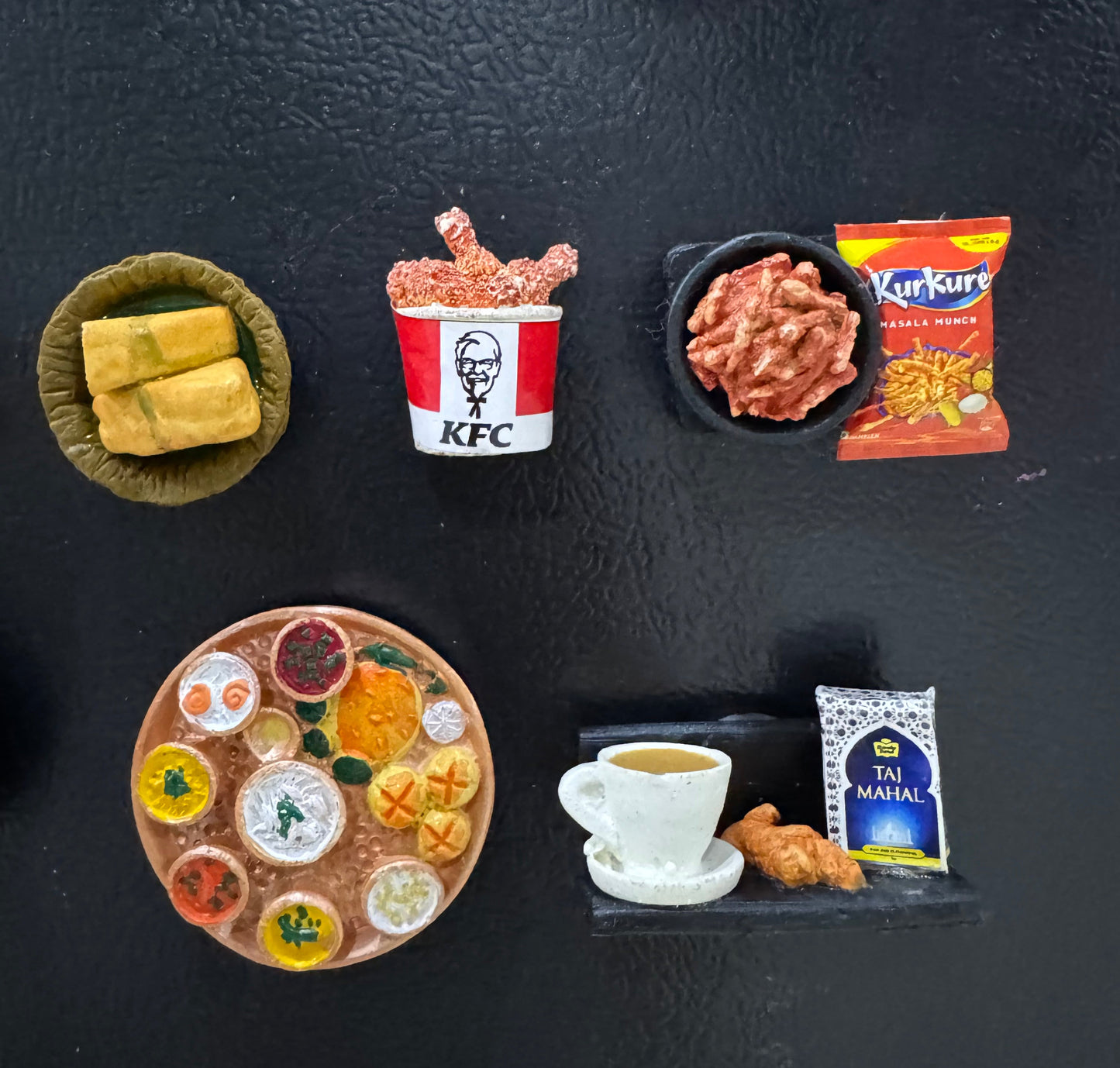 Miniature Food Fridge Magnets - Set of 3 (Any 3 random magnets will be sent)
