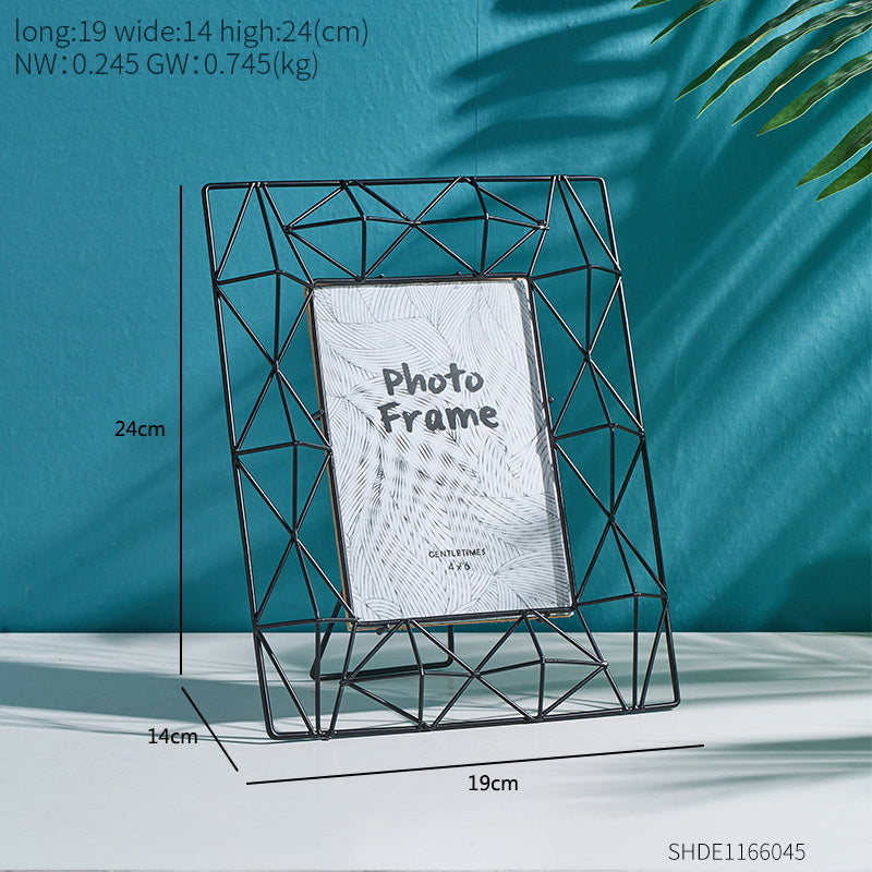 Geometric Metal Photo Frame