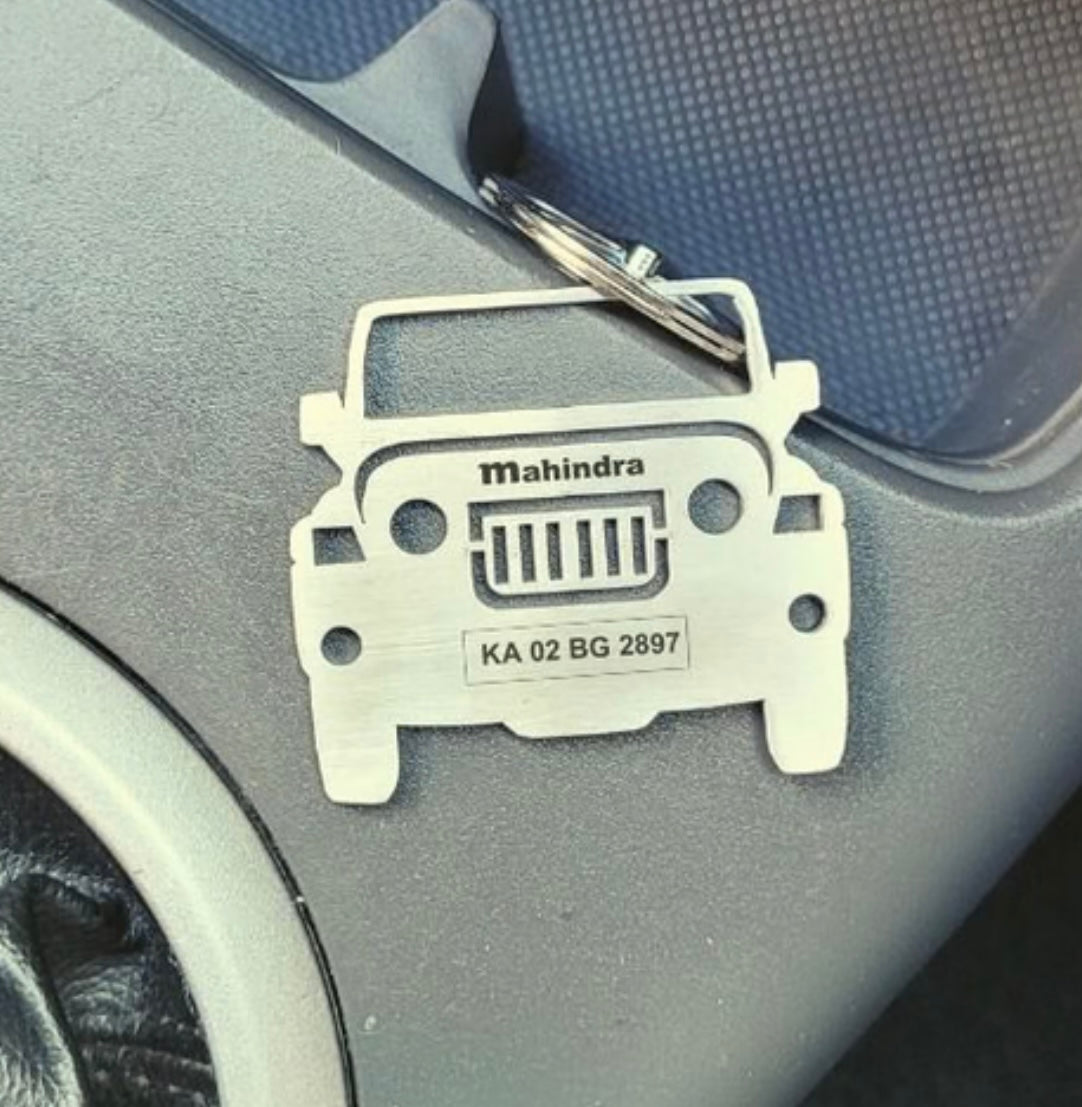 Personalised Car Keychain