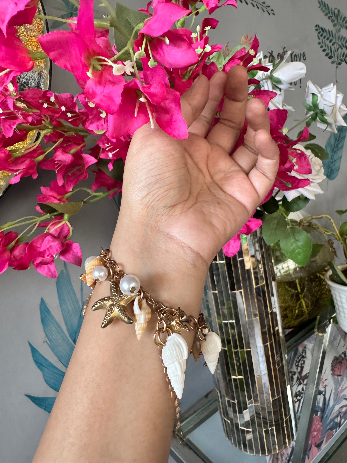 Bohemian Ocean Elements Starfish & Shells Bracelet