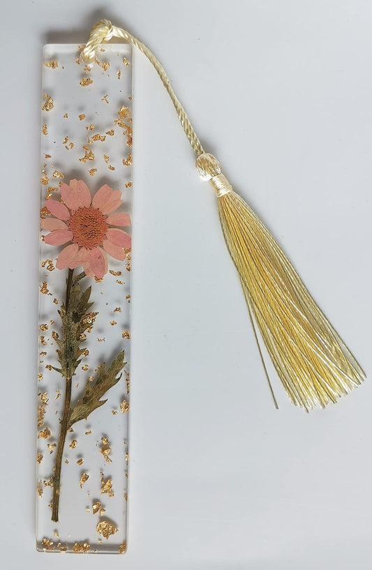 Bookmark with Real Flowers