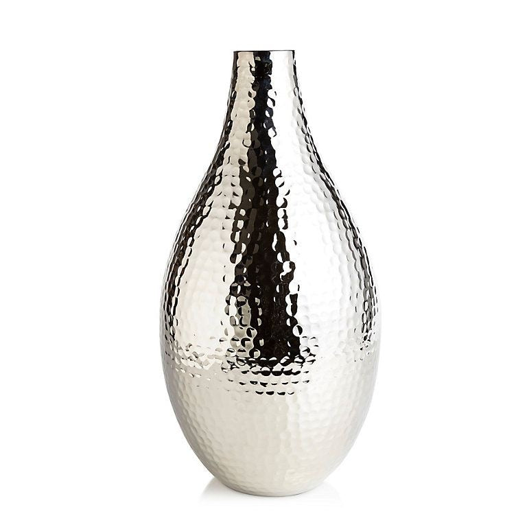 Silver Embossed Vase