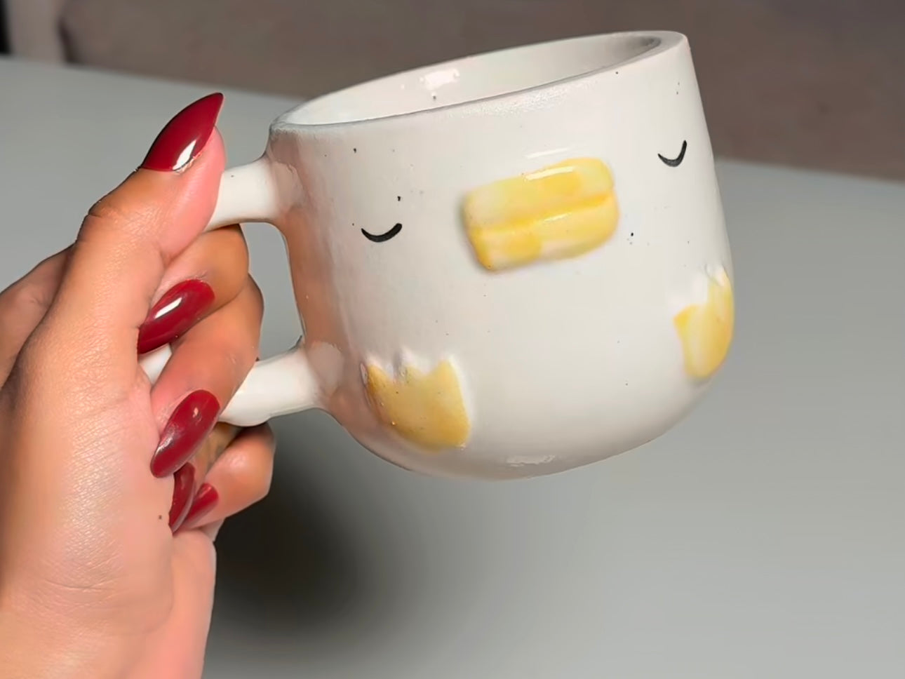 Adorable Sleeping Duck Cup