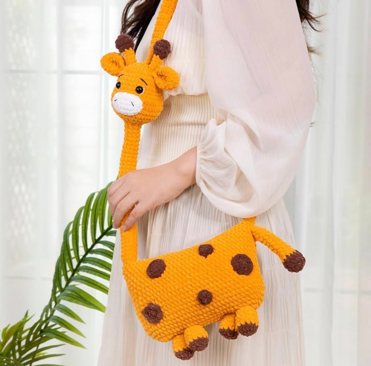 Adorable Giraffe Crochet Bag