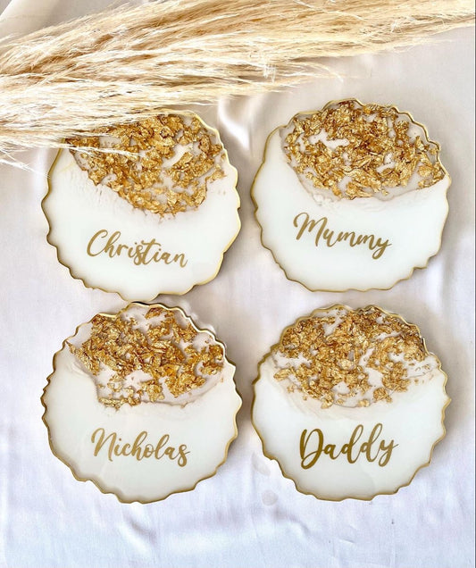 Family Personalised Coasters Set