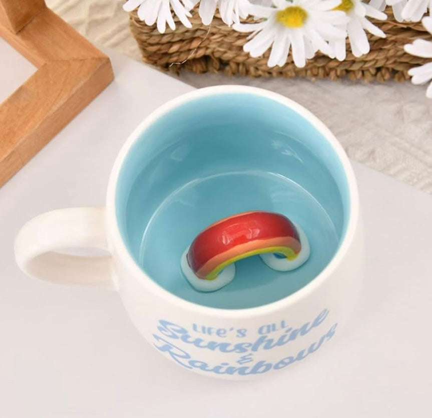 Pinterest Inspired Rainbow Inside Mug