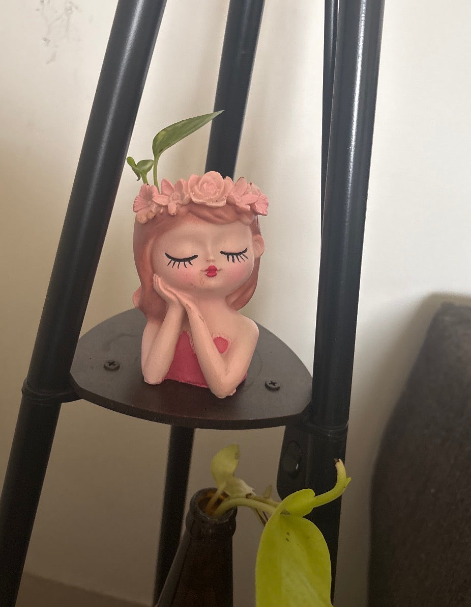 Cute Girl Fairies Planter / Multipurpose Brush Holder / Pencil Holder