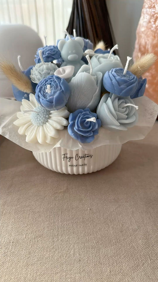 Luxe Assorted Candles Bouquet Gift Box