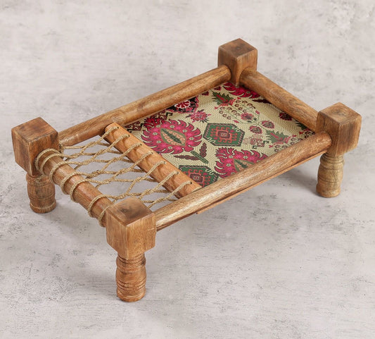 Wooden Khatiya/Cot Platter cum Serving Tray