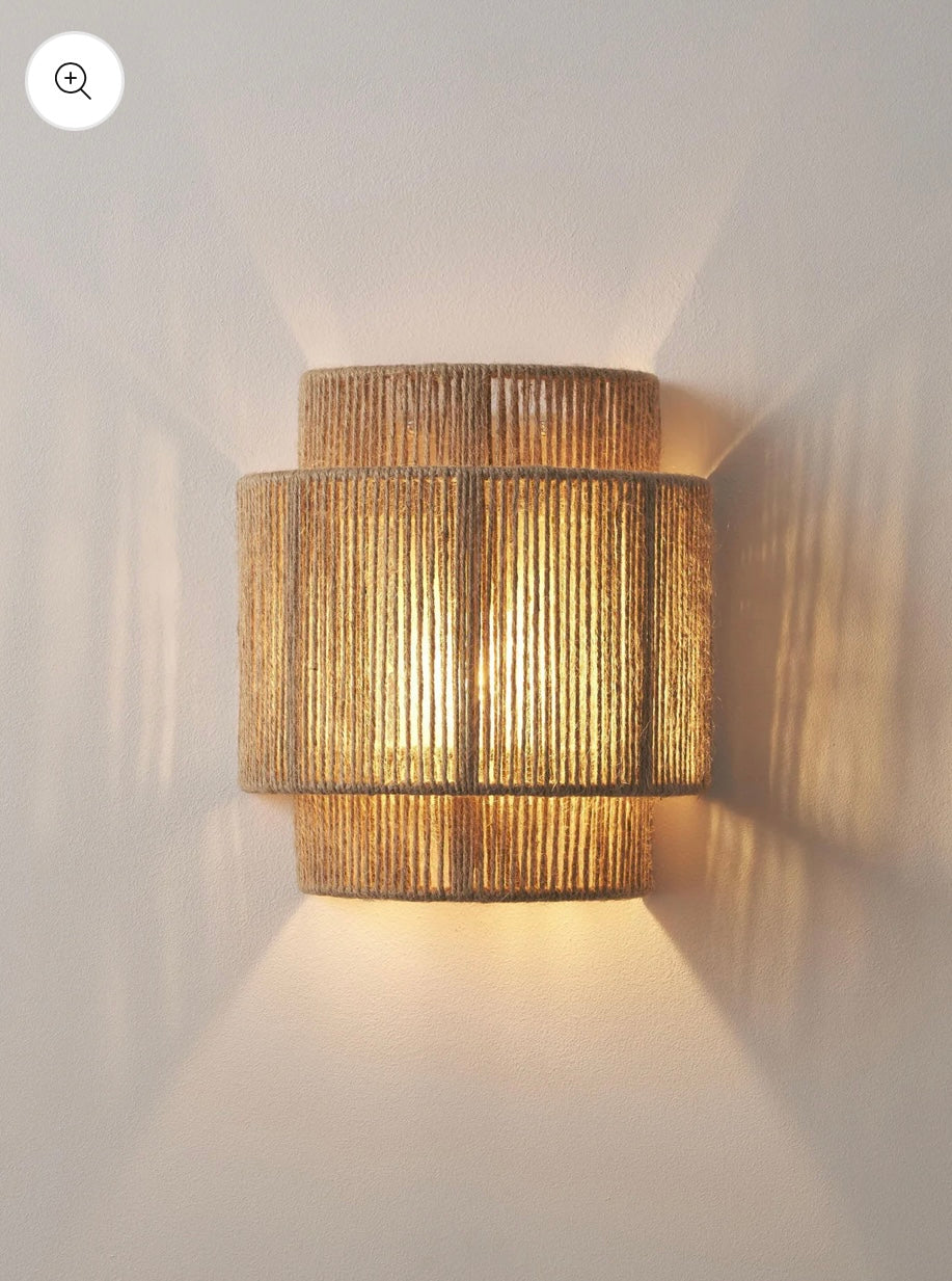 Wicker Wall Lamp